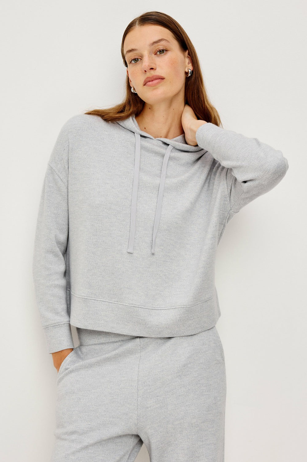 NICO SWEATSHIRT - HEATHER GREY BRUSHED| Rails on sale