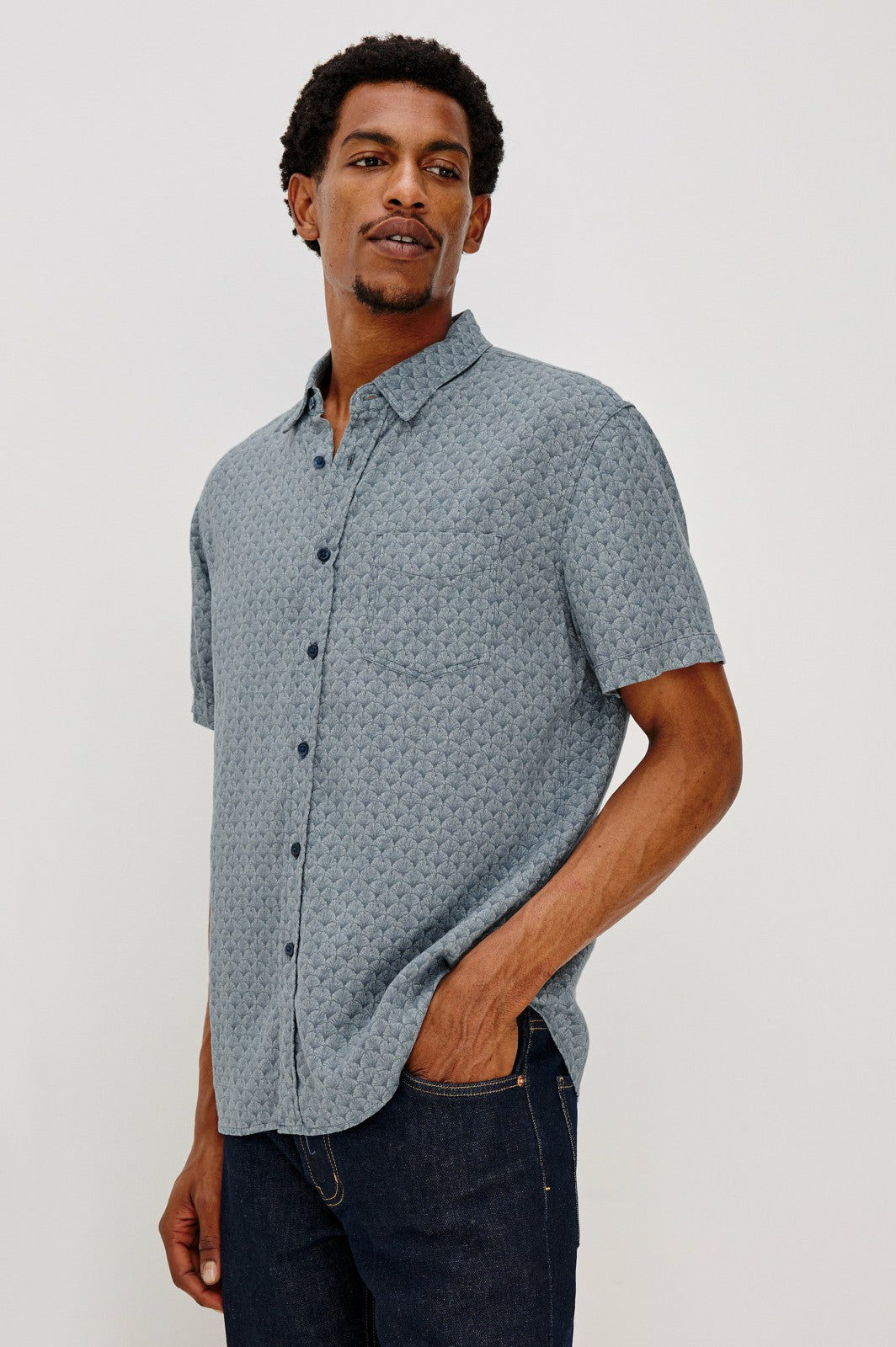 CARSON SHIRT - GINKGO BLUE ICE| Rails on sale
