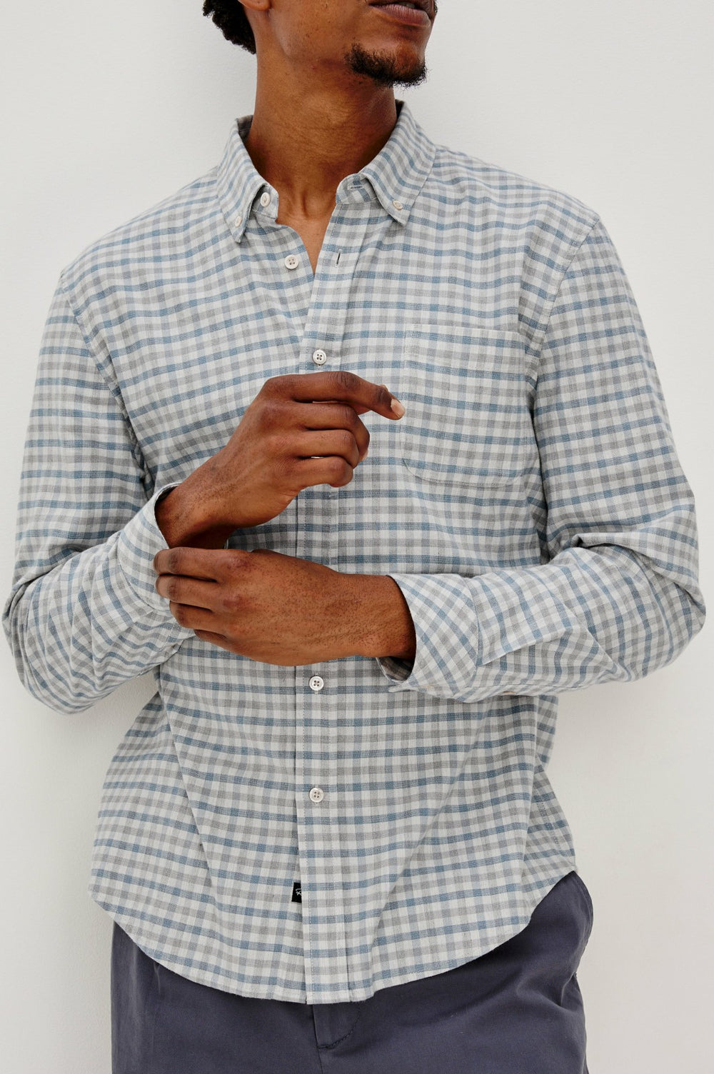 VANCE SHIRT - CHARCOAL BLUE CHECK| Rails sale