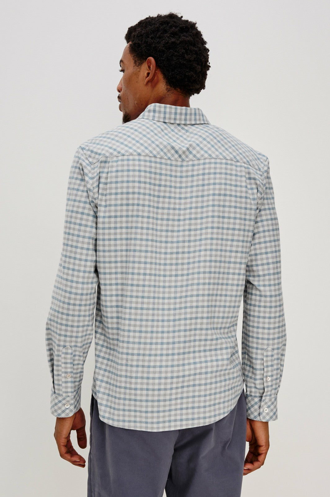 VANCE SHIRT - CHARCOAL BLUE CHECK| Rails sale