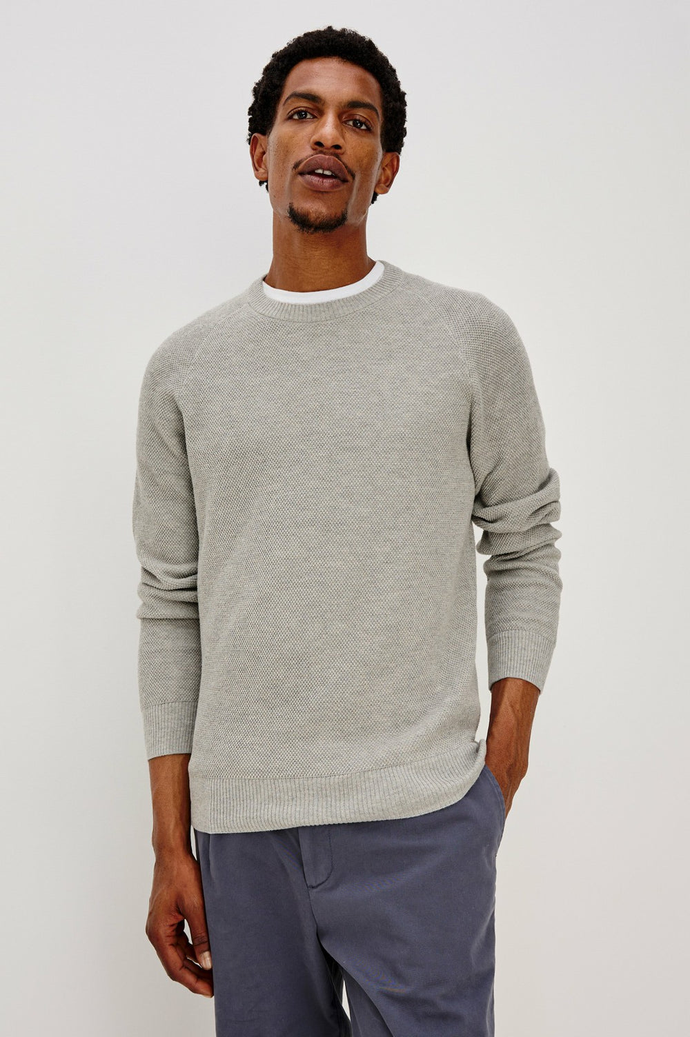 VANN SWEATER - GREY HEATHER| Rails outlet
