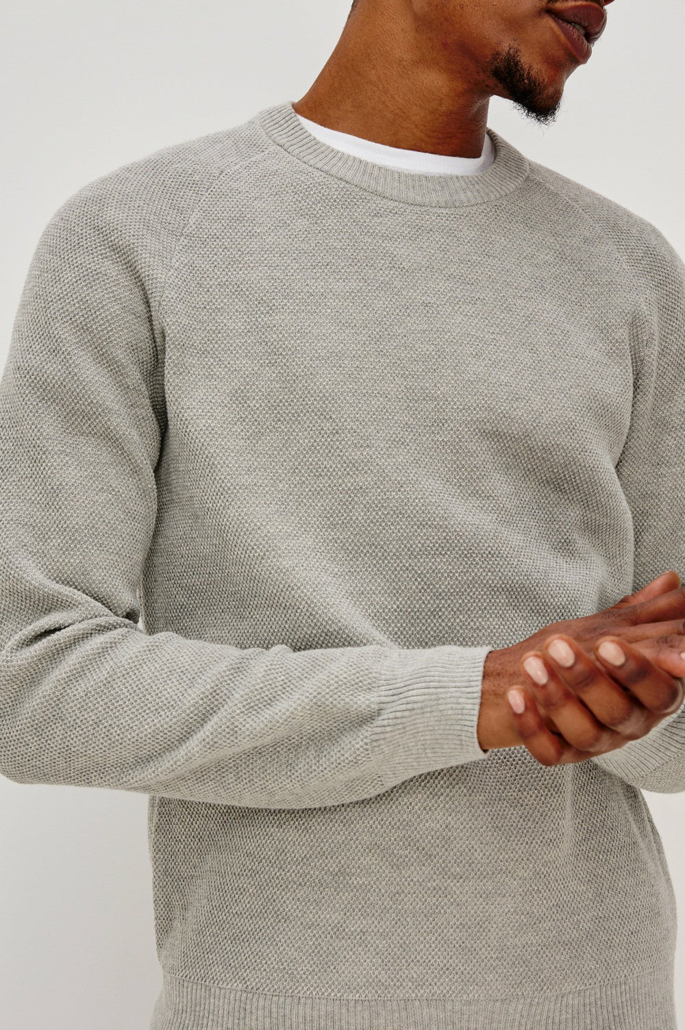 VANN SWEATER - GREY HEATHER| Rails outlet