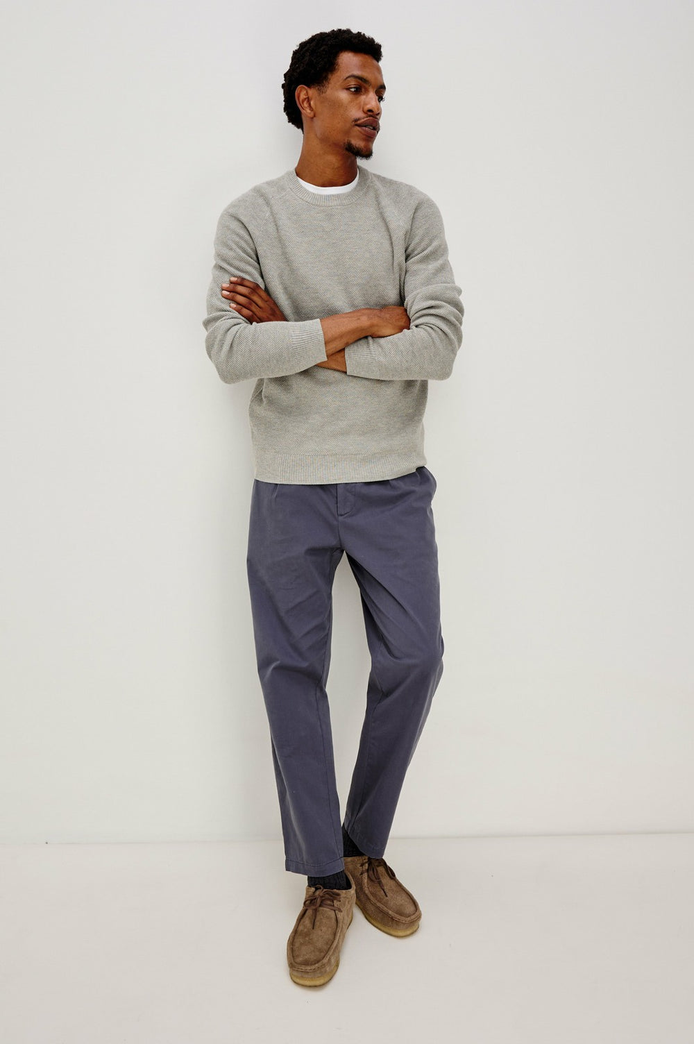 VANN SWEATER - GREY HEATHER| Rails outlet
