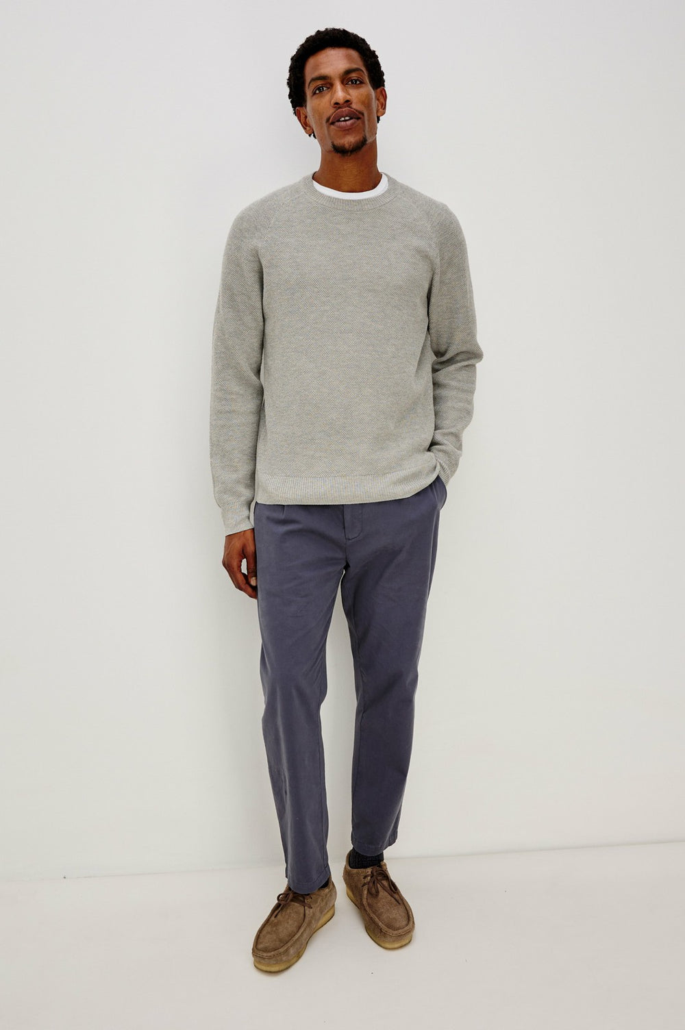 VANN SWEATER - GREY HEATHER| Rails outlet