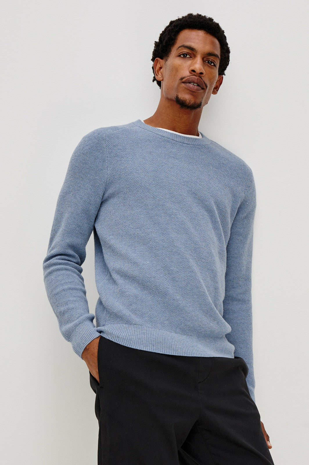 VANN SWEATER - LIGHT BLUE HEATHER| Rails on sale