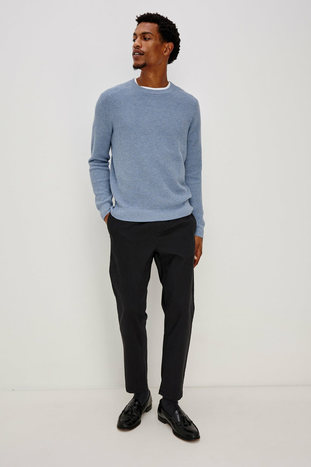 VANN SWEATER - LIGHT BLUE HEATHER| Rails on sale
