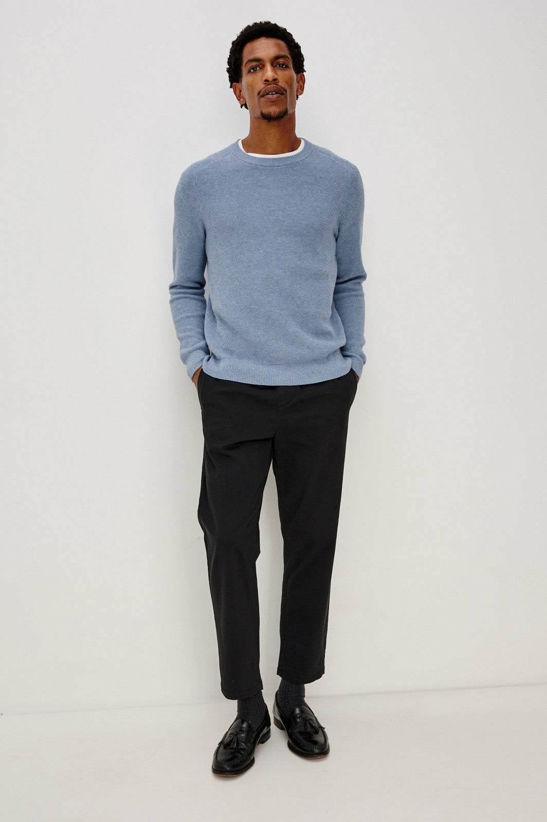 VANN SWEATER - LIGHT BLUE HEATHER| Rails on sale