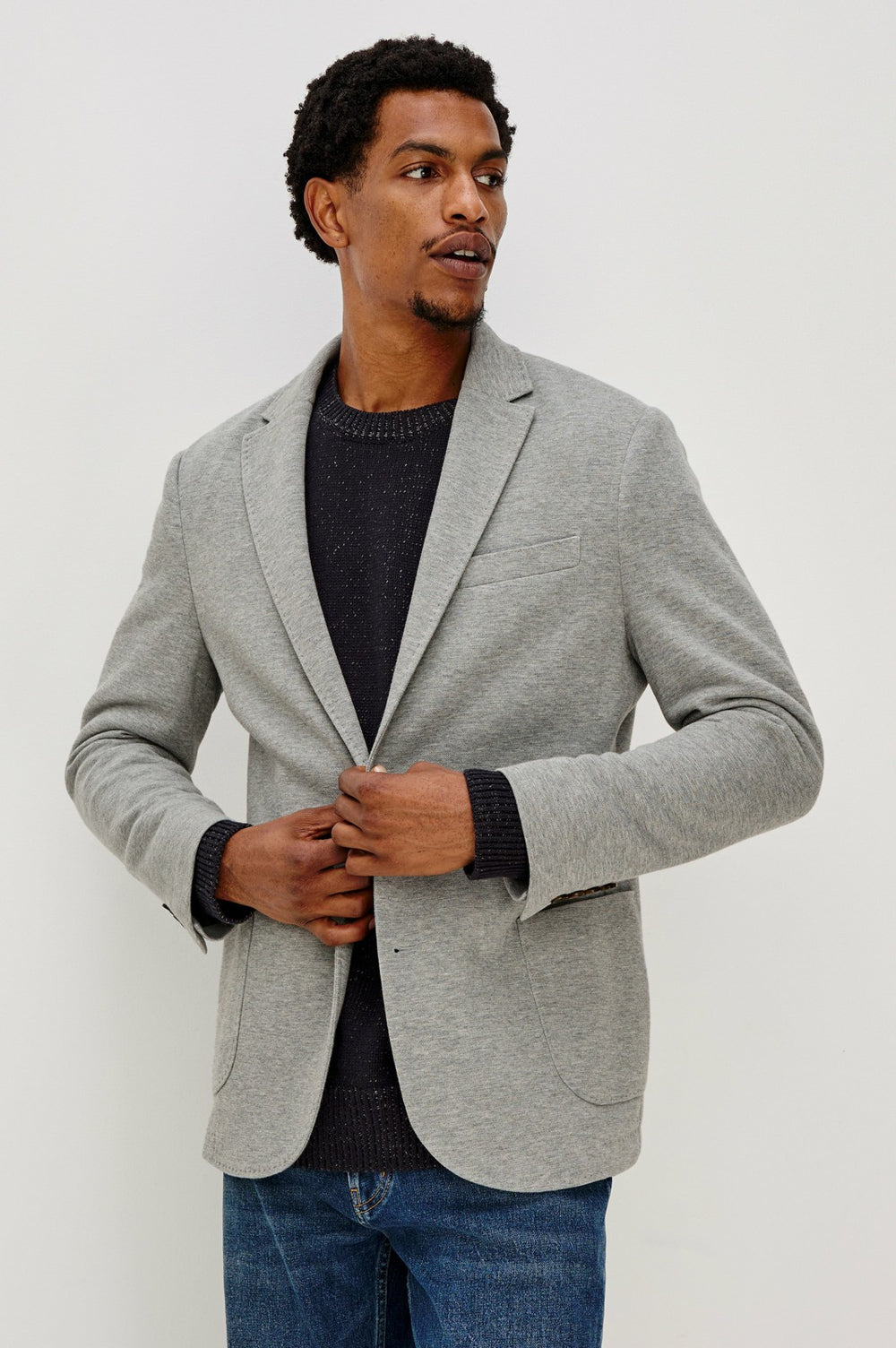 LORENZ BLAZER - HEATHER GREY| Rails outlet