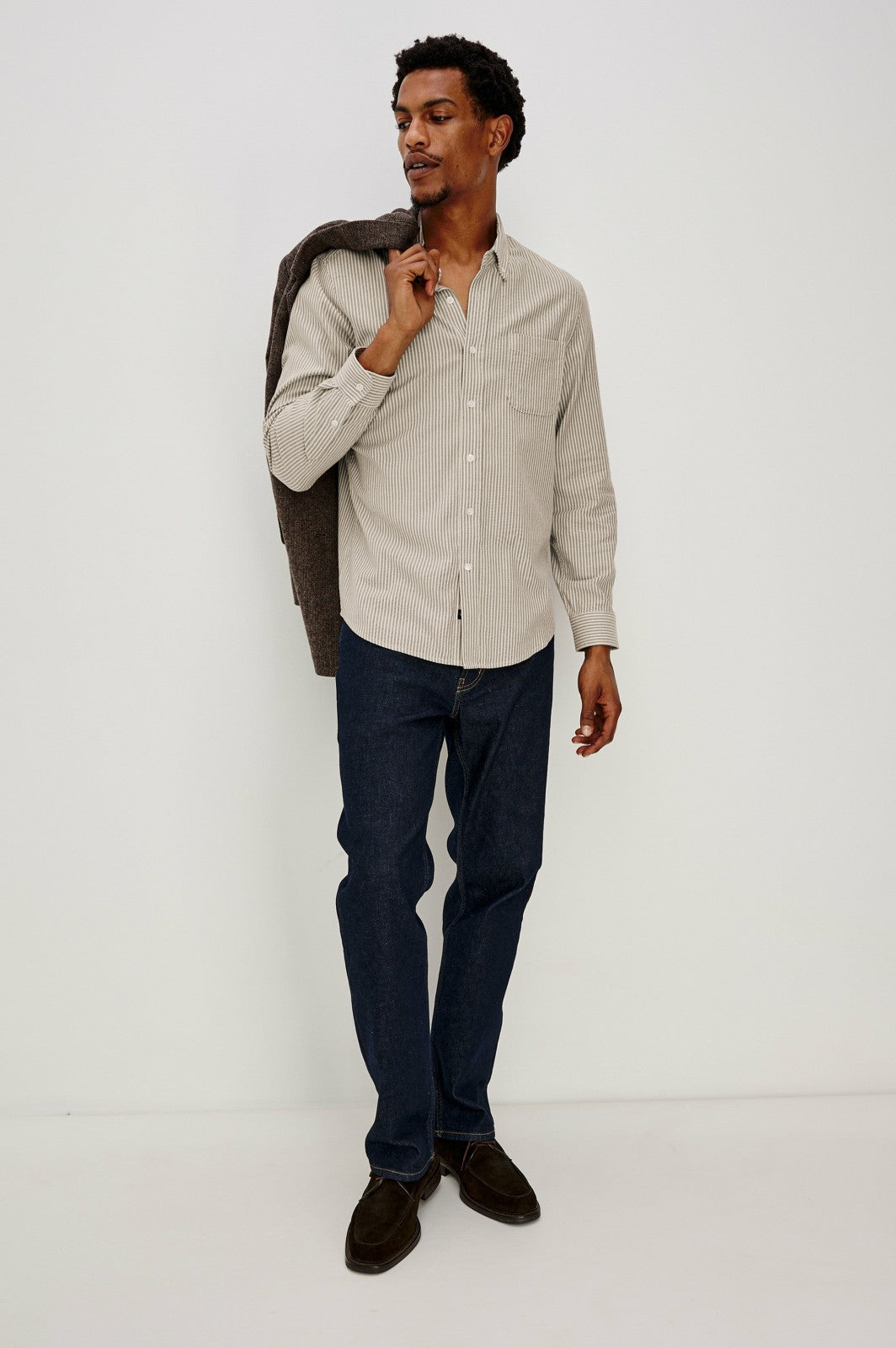 VANCE SHIRT - CEDAR OAT STRIPE| Rails outlet