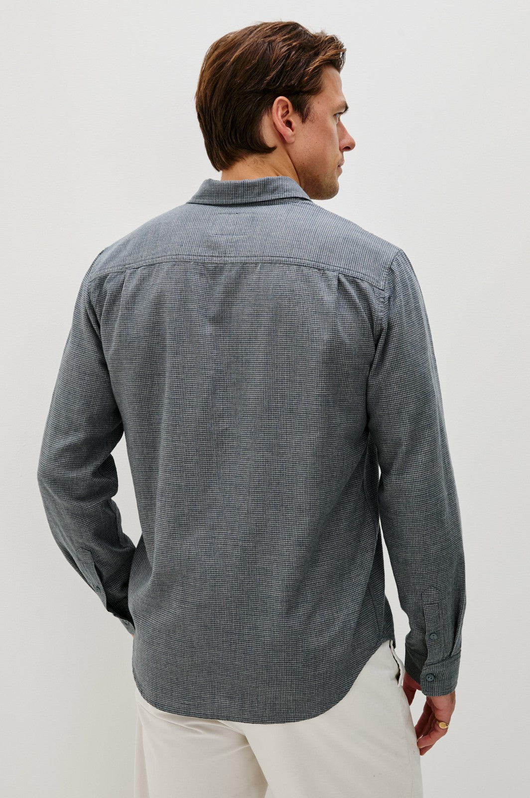 WYATT SHIRT - CHARCOAL NAVY HOUNDSTOOTH| Rails on sale
