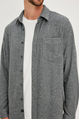 HAWKE SHIRT - CHARCOAL TWILL| Rails near me