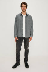 HAWKE SHIRT - CHARCOAL TWILL| Rails near me