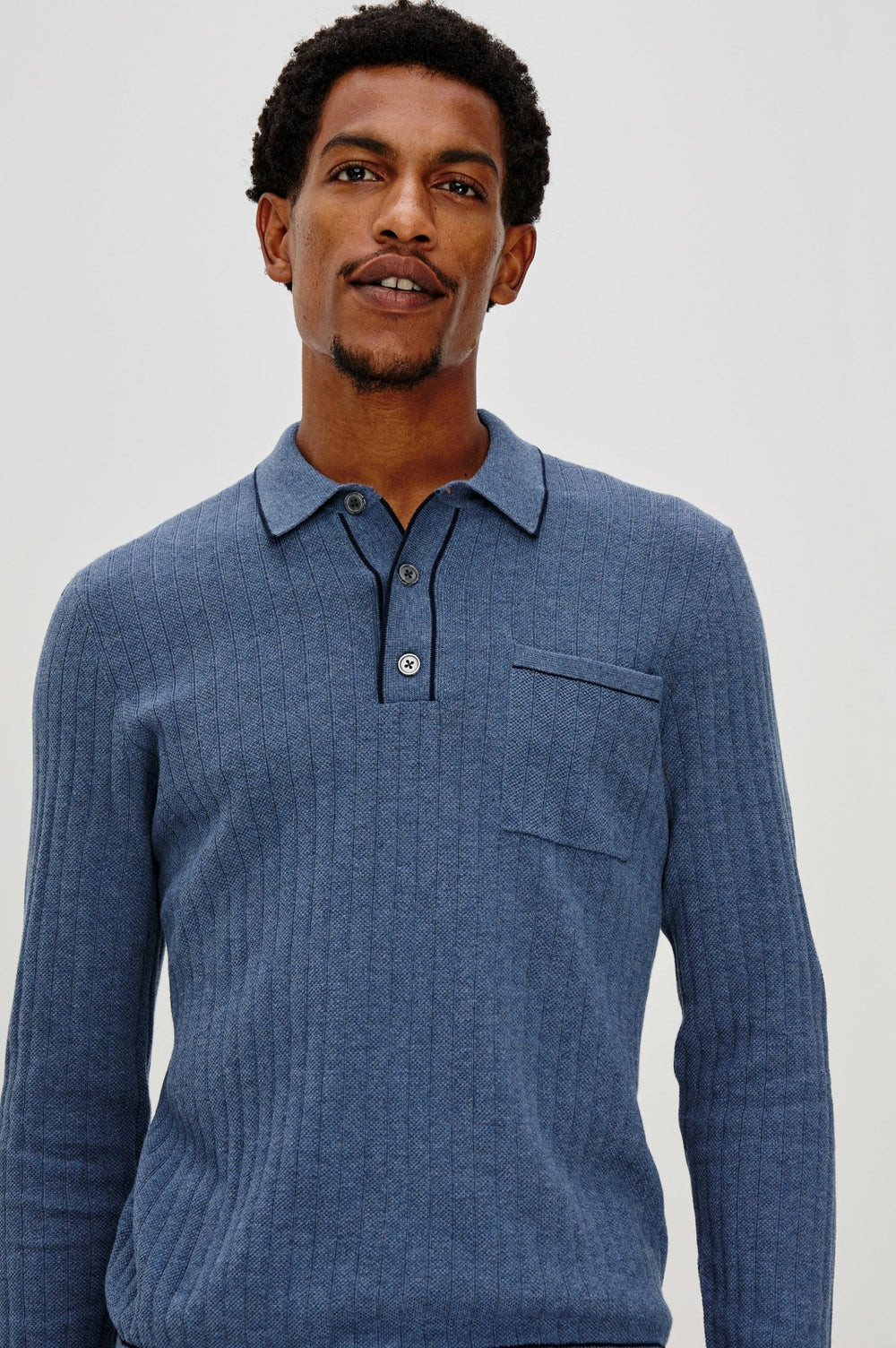 FENTON SWEATER - BLUE MELANGE| Rails sale
