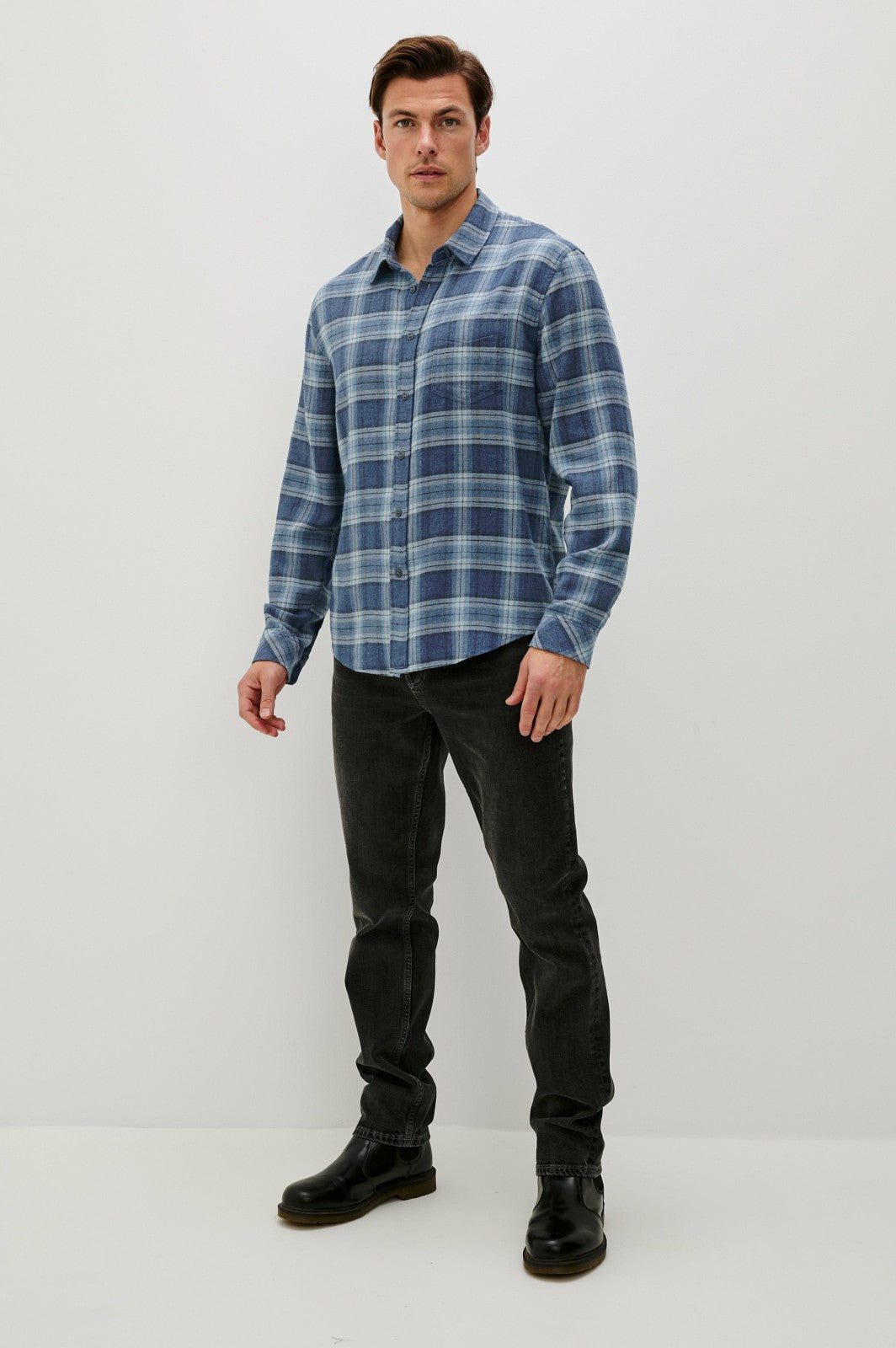 LENNOX SHIRT - INKWELL MELANGE| Rails for sale