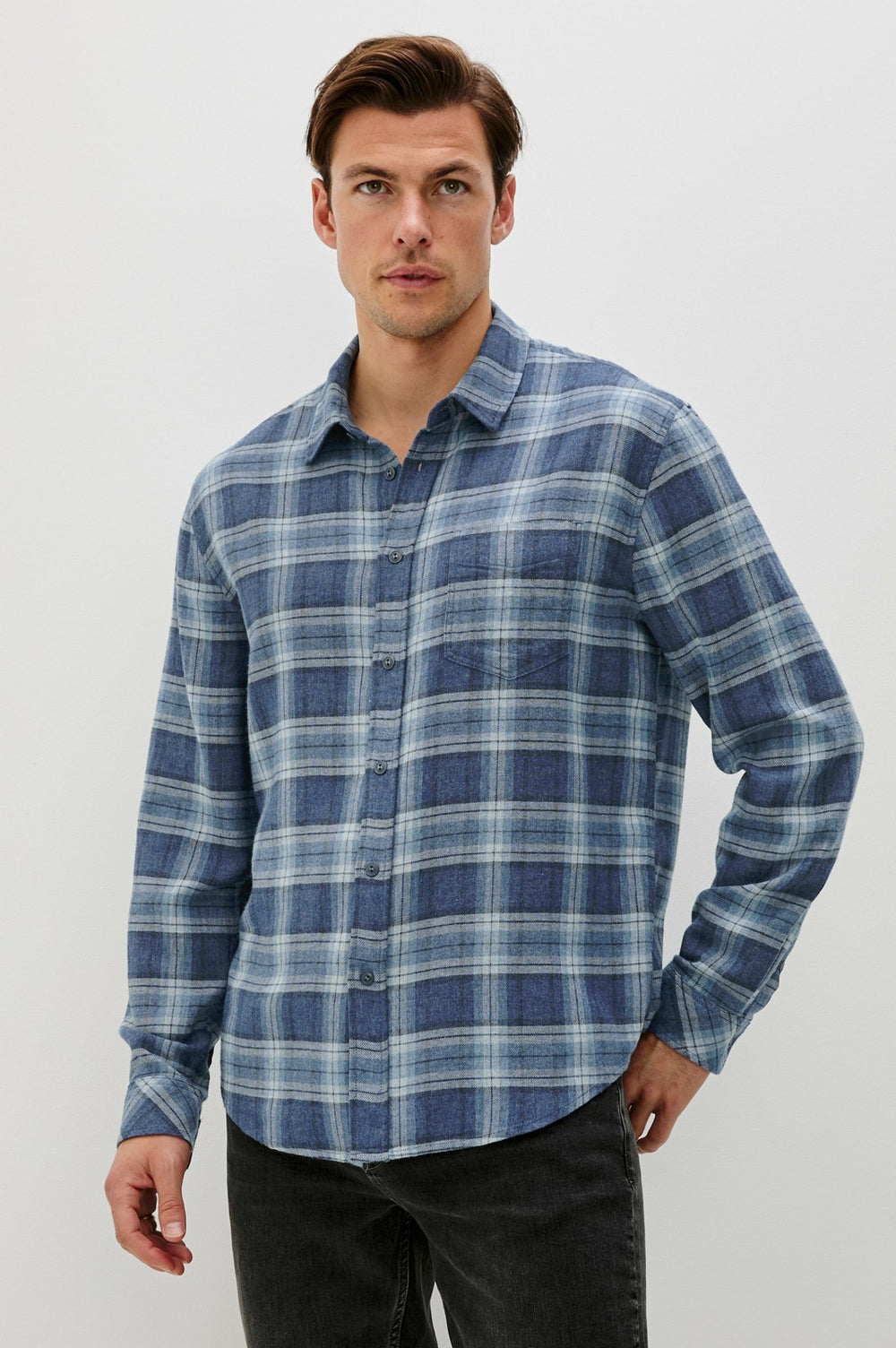 LENNOX SHIRT - INKWELL MELANGE| Rails for sale