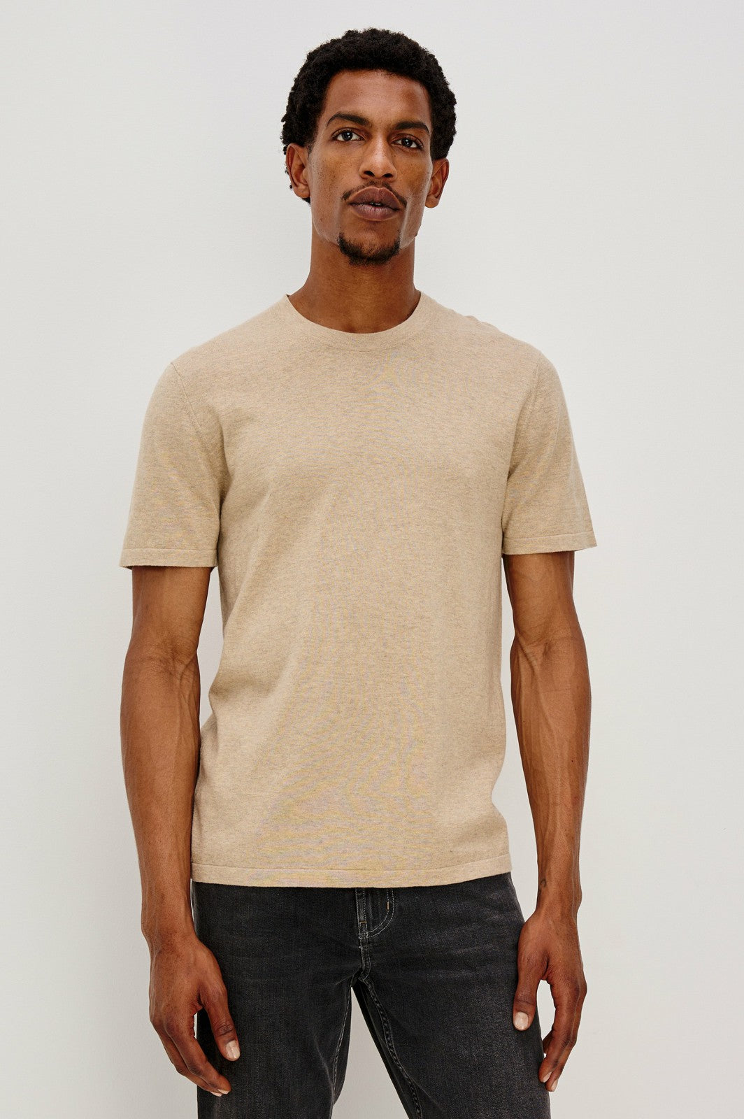 MASON COTTON CASHMERE T-SHIRT - OAT HEATHER| Rails for sale