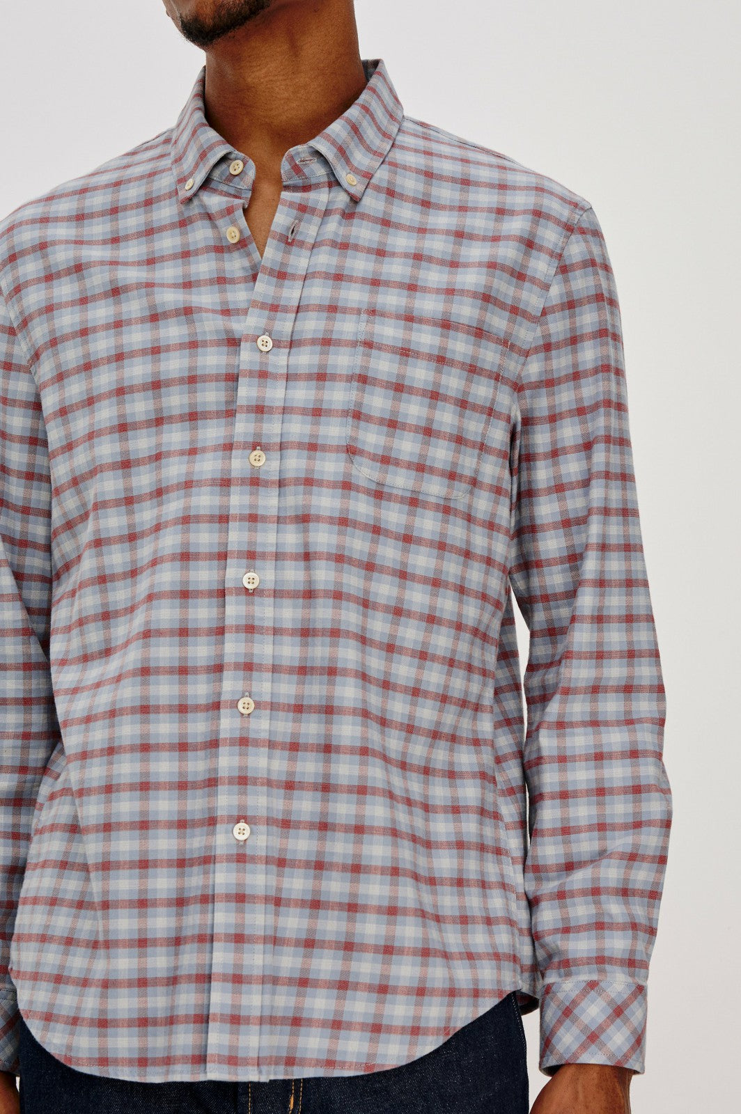 VANCE SHIRT - BLUE RUBY CHECK| Rails on sale