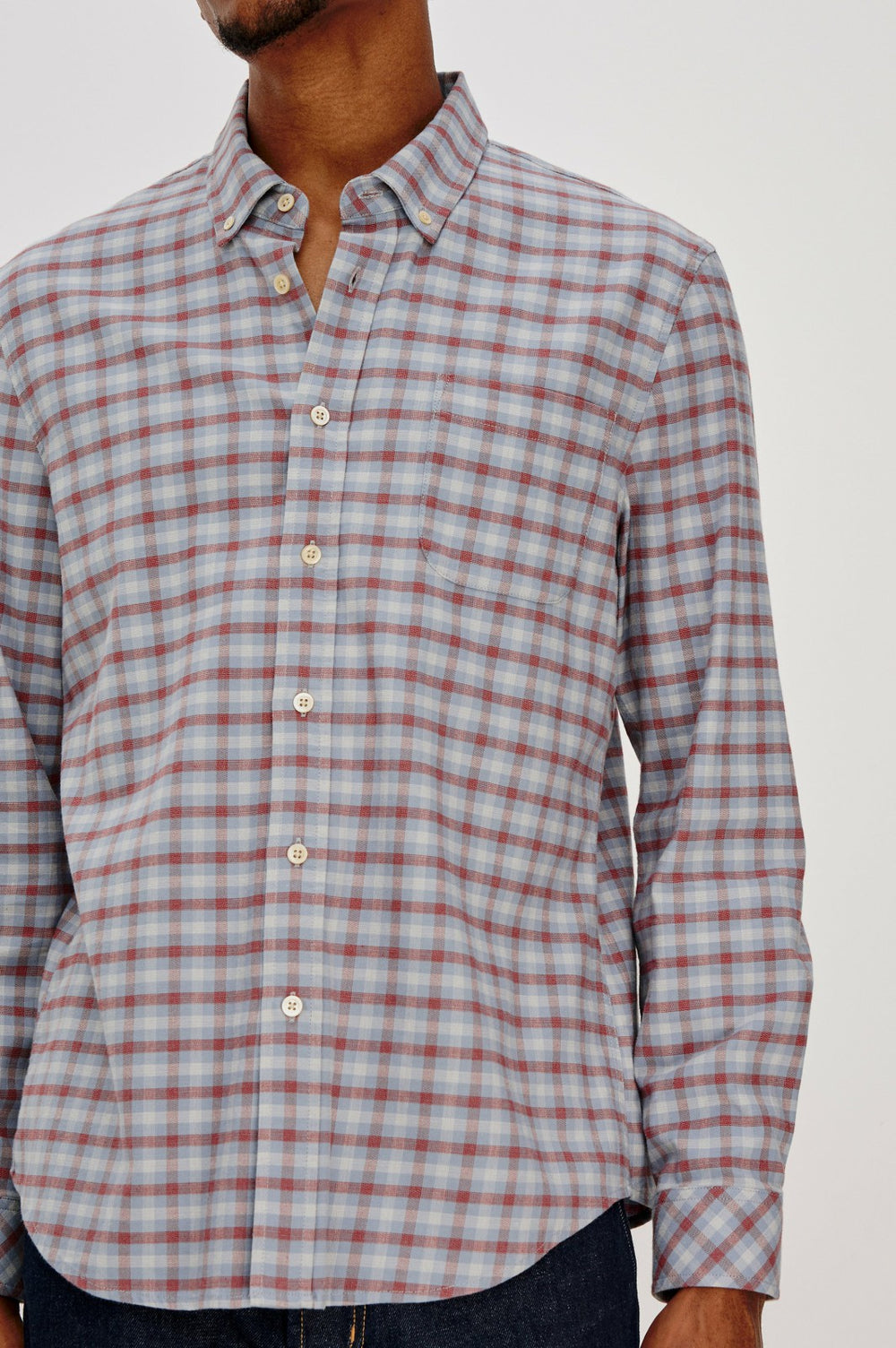 VANCE SHIRT - BLUE RUBY CHECK| Rails on sale