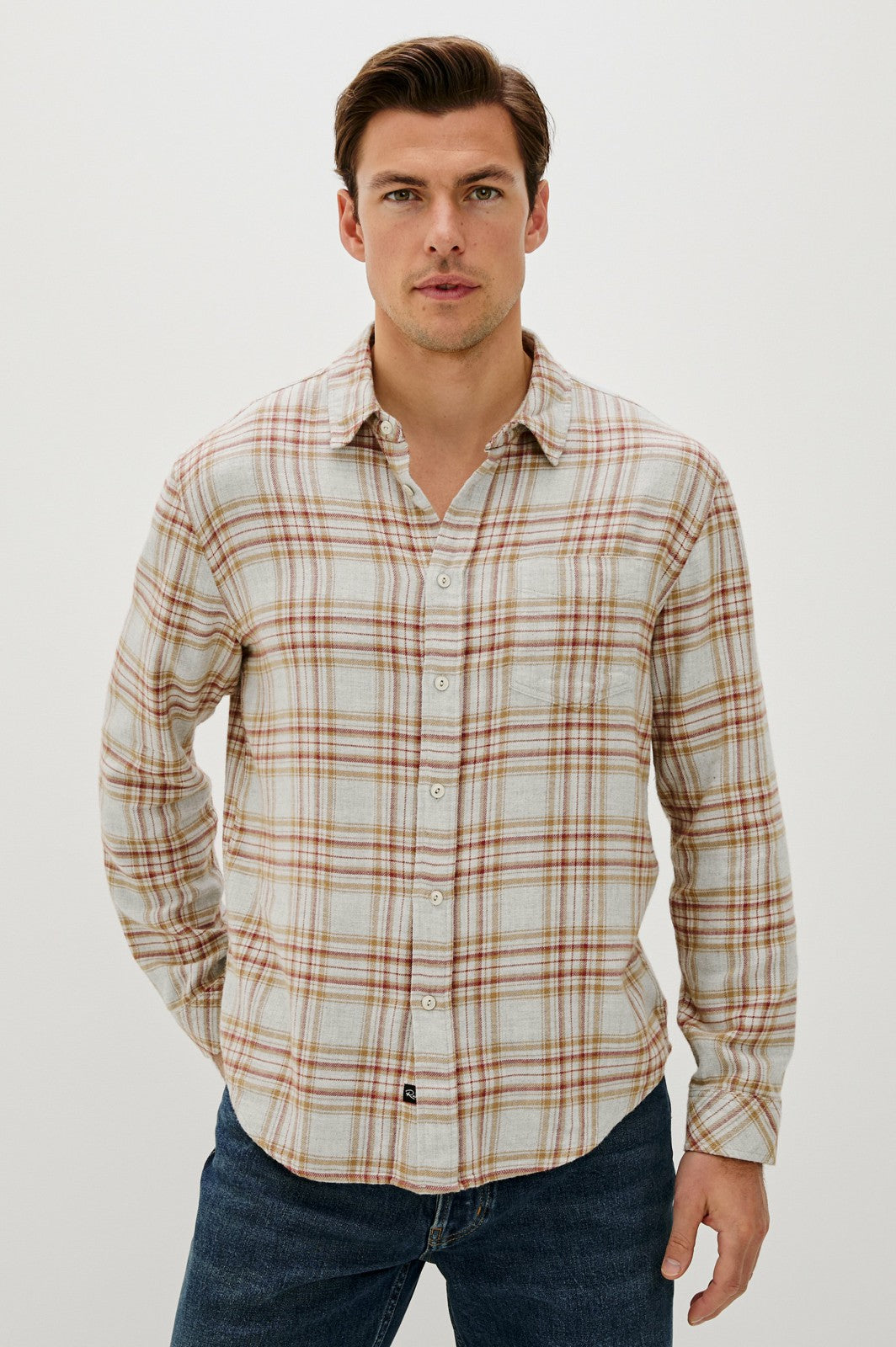 LENNOX SHIRT - CURRANT TAWNY MELANGE| Rails US