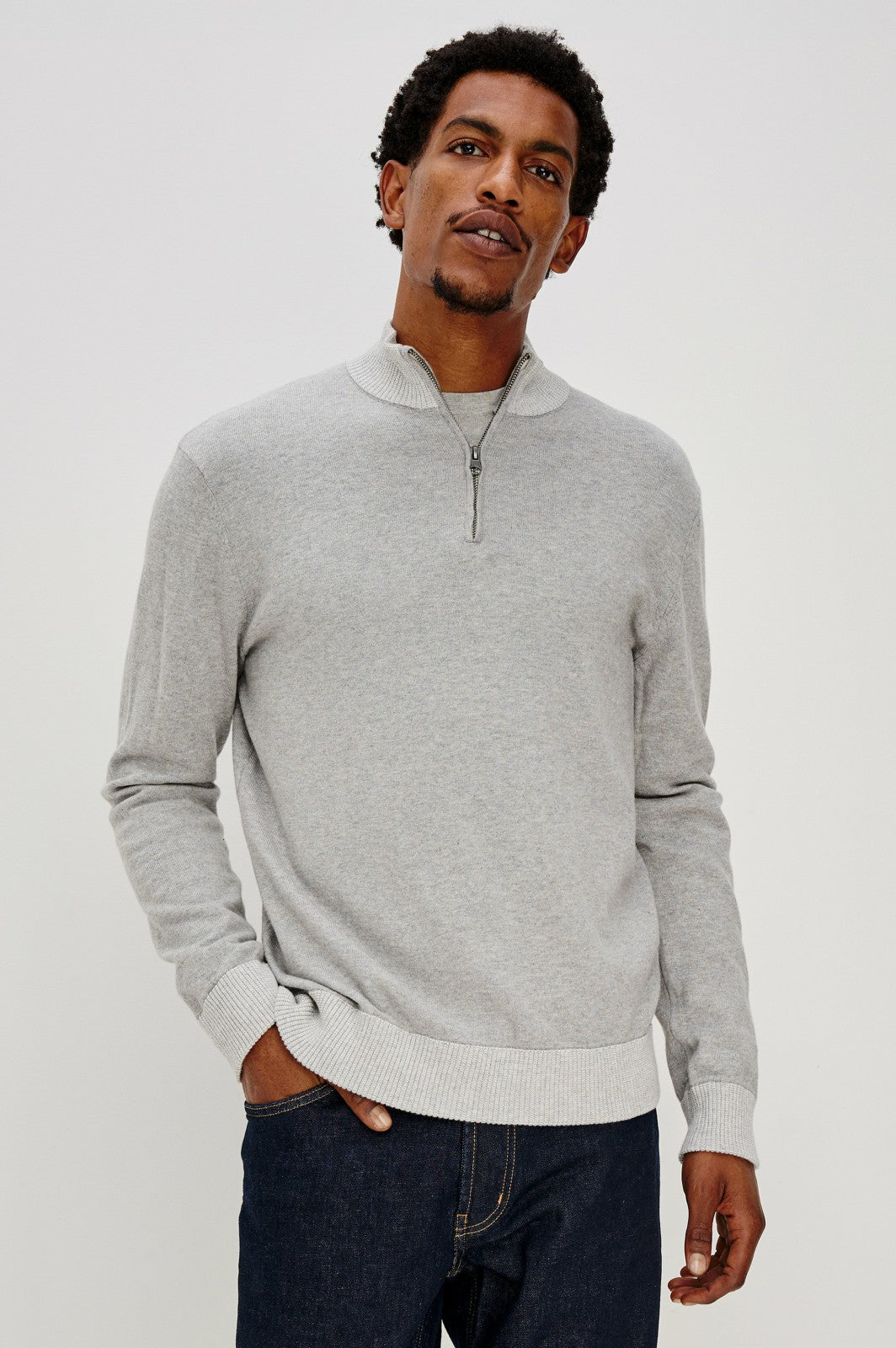 WAYLON SWEATER - GREY HEATHER| Rails online
