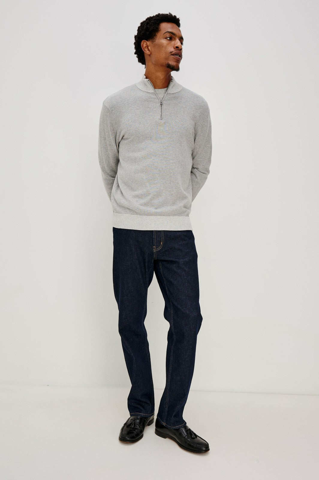 WAYLON SWEATER - GREY HEATHER| Rails online