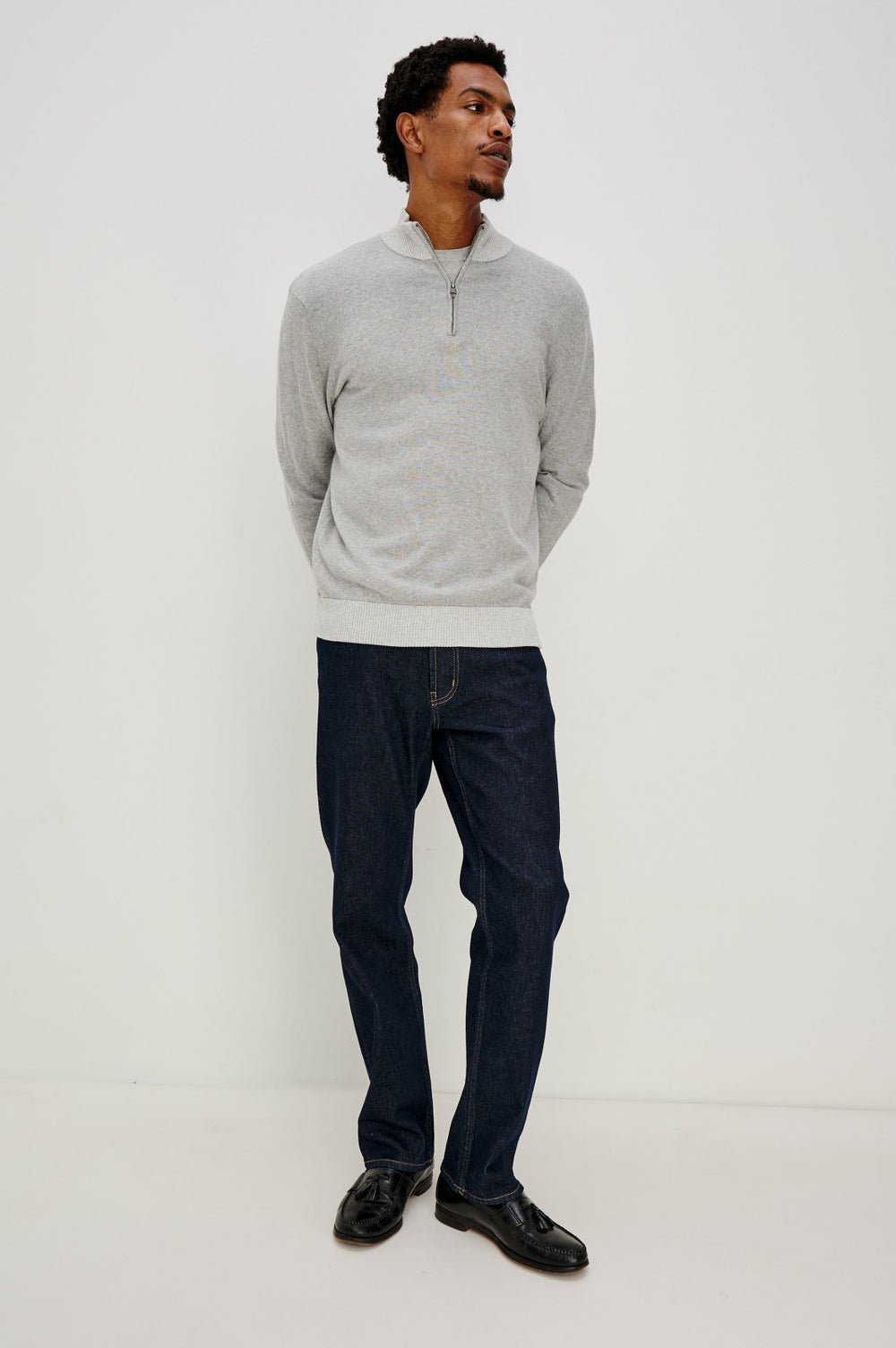 WAYLON SWEATER - GREY HEATHER| Rails online