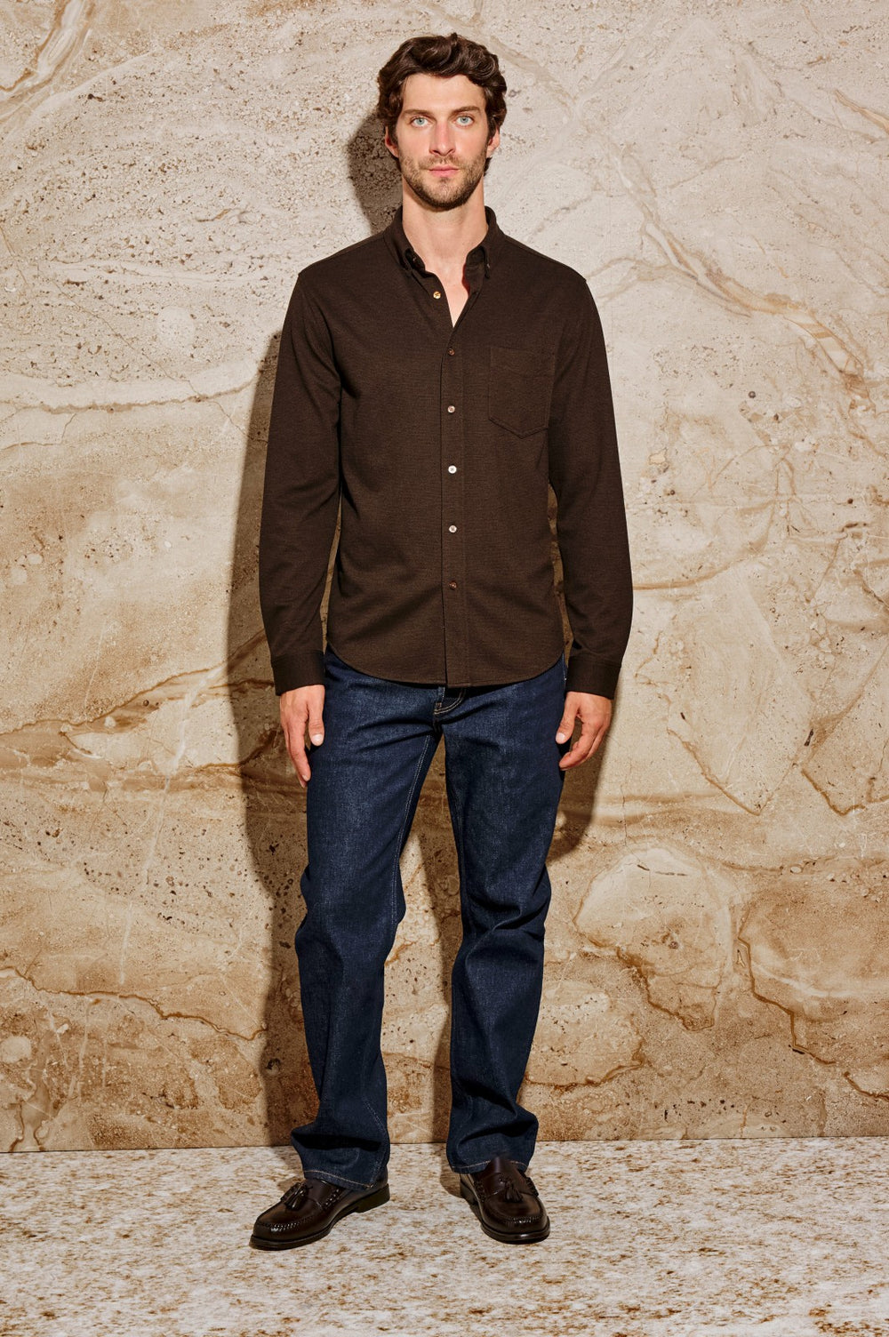 VINCENT SHIRT - ESPRESSO| Rails online