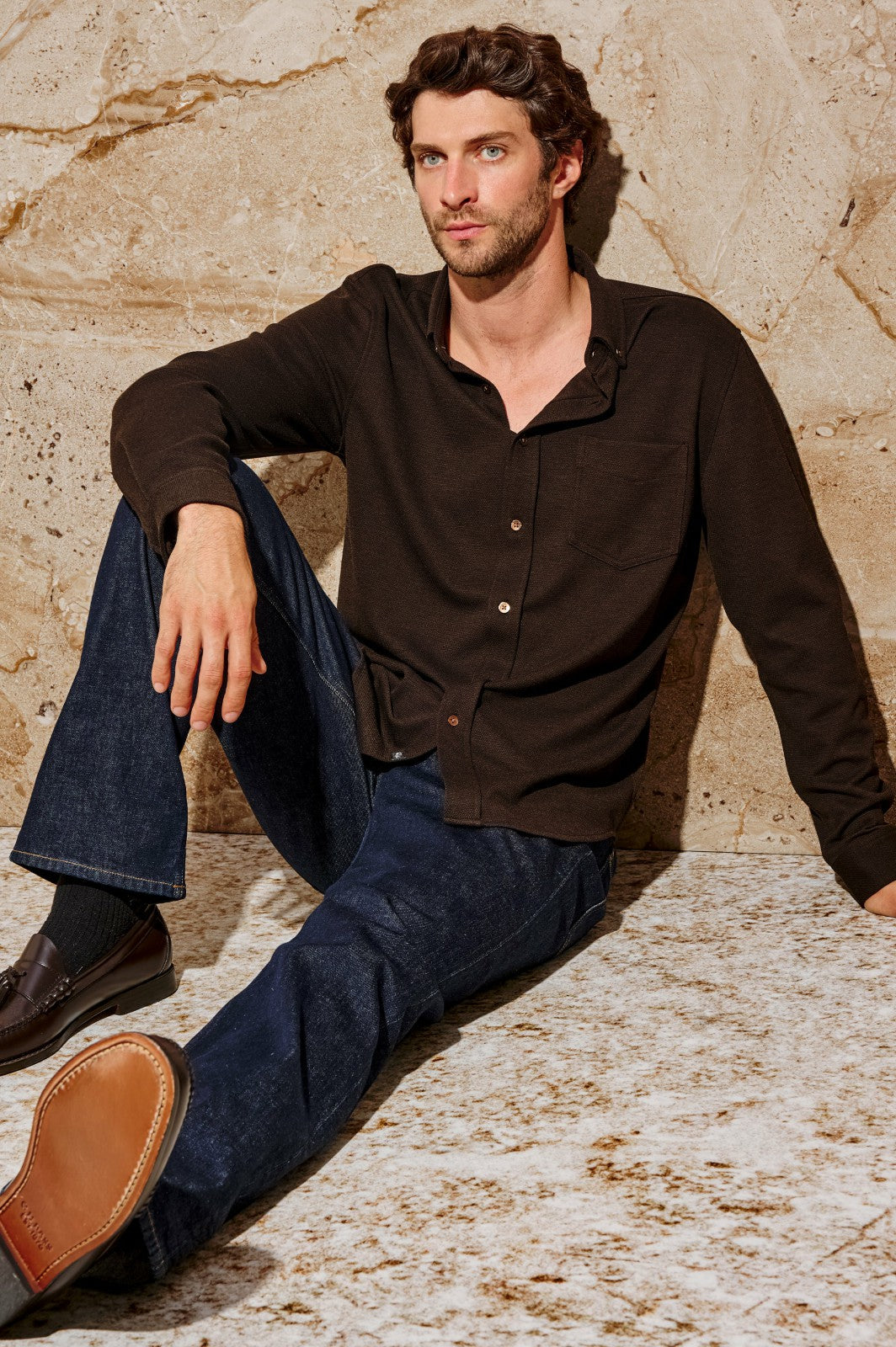 VINCENT SHIRT - ESPRESSO| Rails online