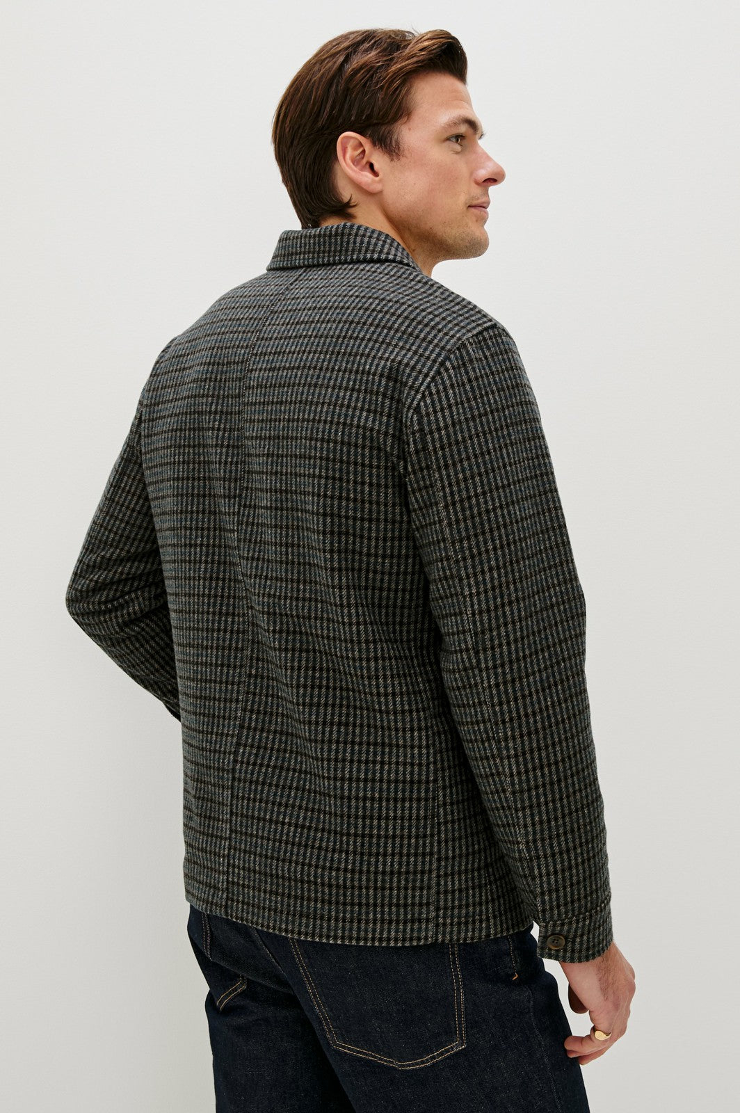 PASCAL JACKET - GREY CHECK PLAID| Rails US