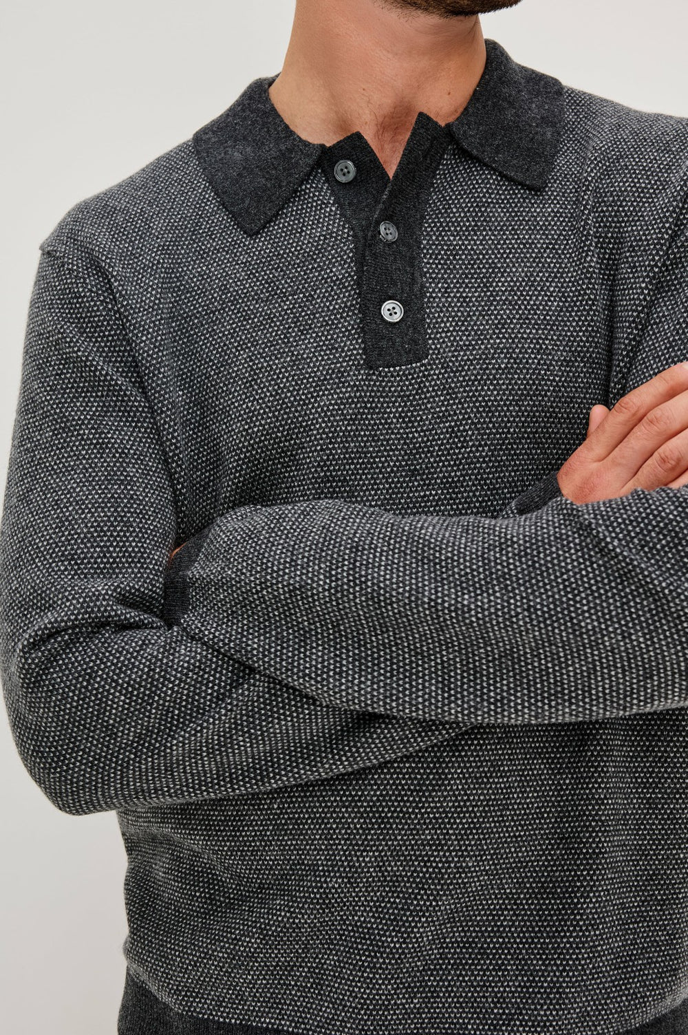 ANDERS SWEATER - CHARCOAL ICE| Rails near me