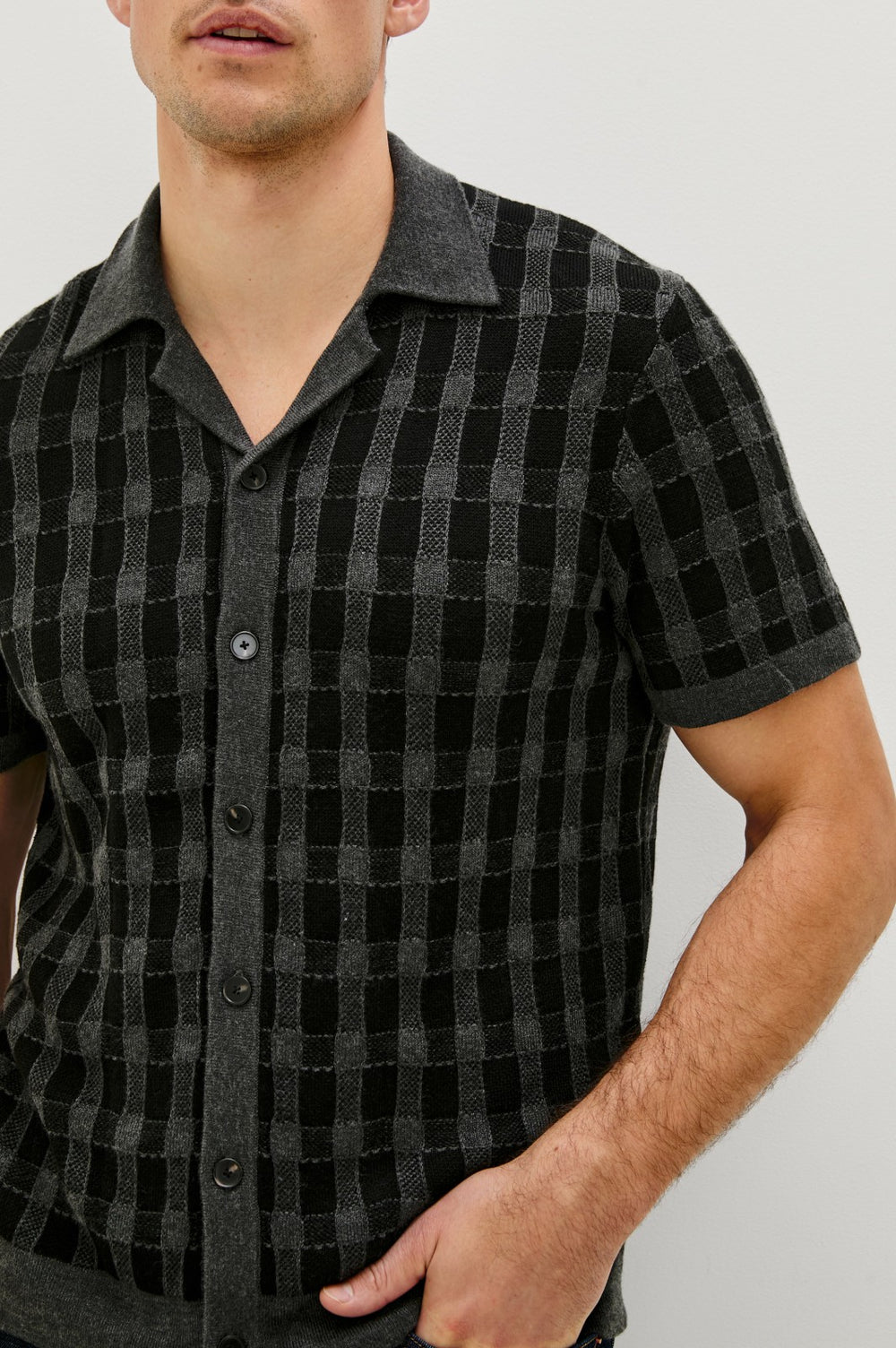 RONAN SHIRT - CHARCOAL BLACK| Rails discount