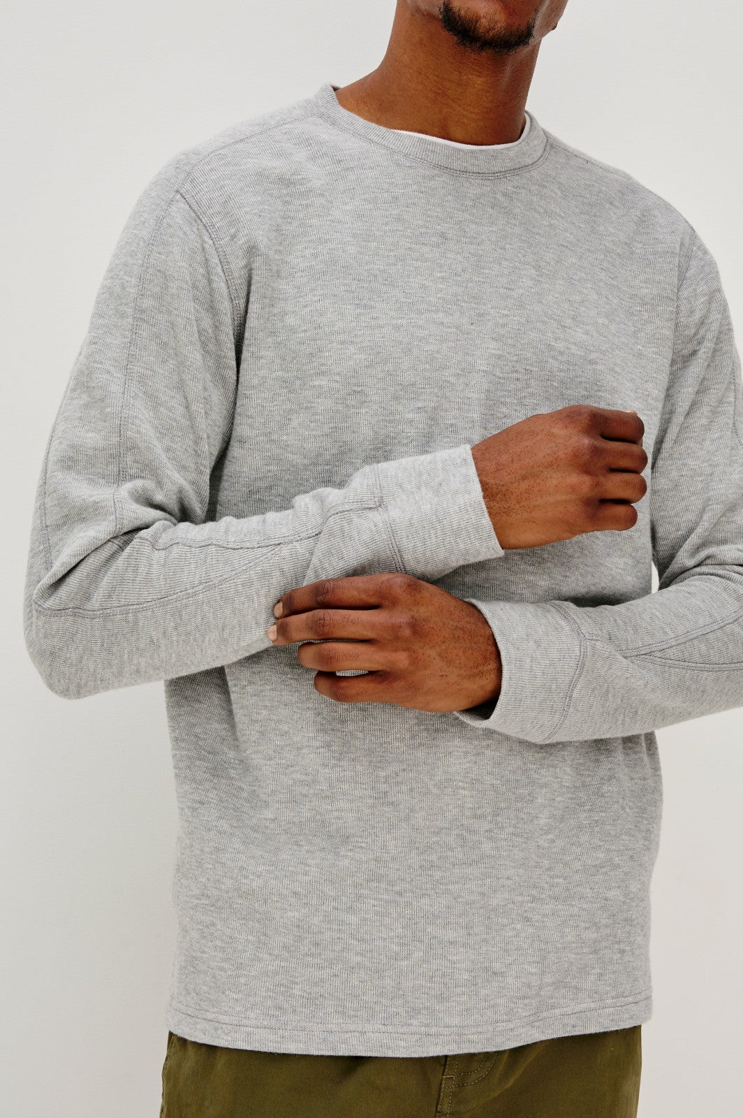 RHEESE LONG SLEEVE TEE - GREY HEATHER| Rails on sale