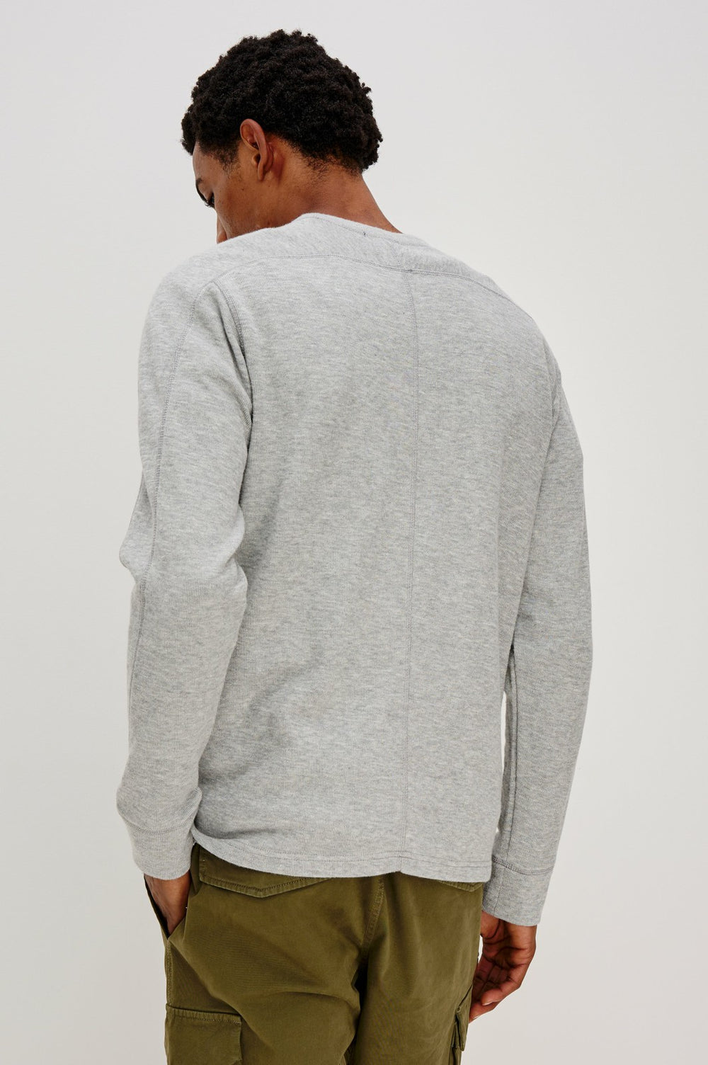 RHEESE LONG SLEEVE TEE - GREY HEATHER| Rails on sale