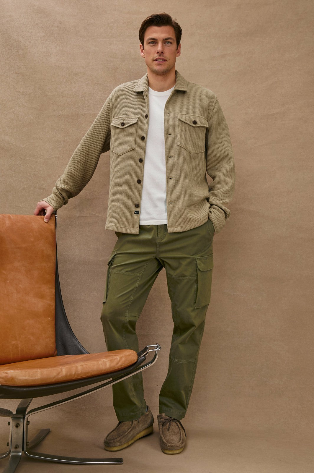 WELLS SHIRT JACKET - BARLEY| Rails discount