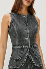 PORTOLA VEST - WASHED CHARCOAL| Rails sale