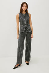 PORTOLA VEST - WASHED CHARCOAL| Rails sale