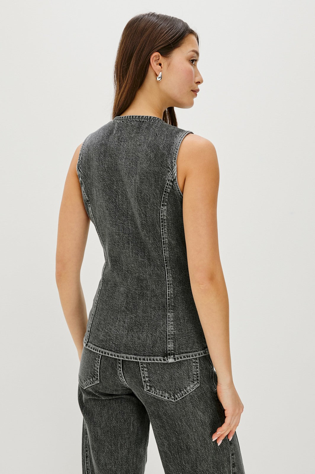 PORTOLA VEST - WASHED CHARCOAL| Rails sale
