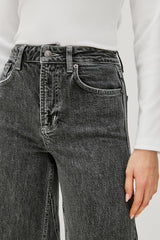 GETTY TWIST SEAM WIDE LEG - WASHED CHARCOAL| Rails sale