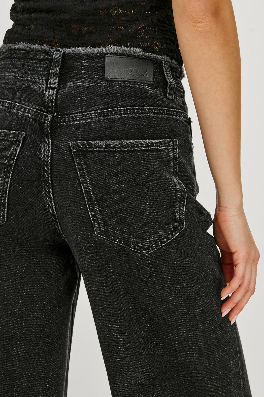ANGELENO WIDE LEG - ASH BLACK| Rails outlet