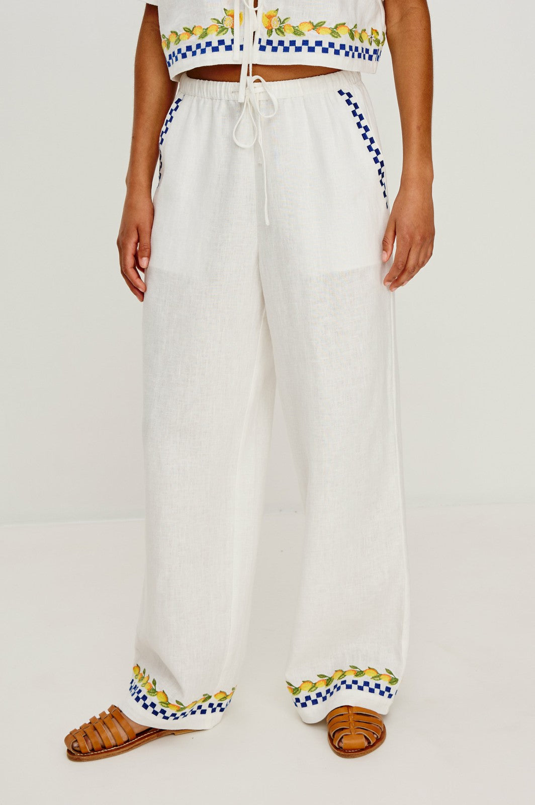 GIADZY X RAILS ROSITA PANT - SORRENTO EMBROIDERY| Rails online
