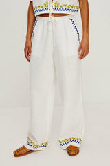 GIADZY X RAILS ROSITA PANT - SORRENTO EMBROIDERY| Rails online