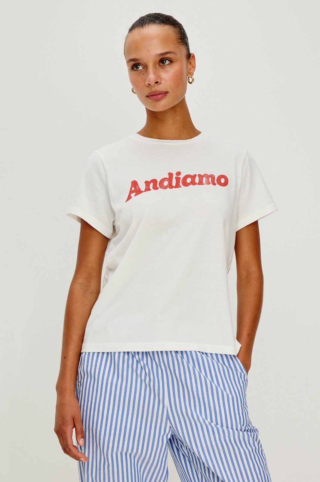 GIADZY X RAILS CLASSIC CREW NECK T-SHIRT - ANDIAMO| Rails US