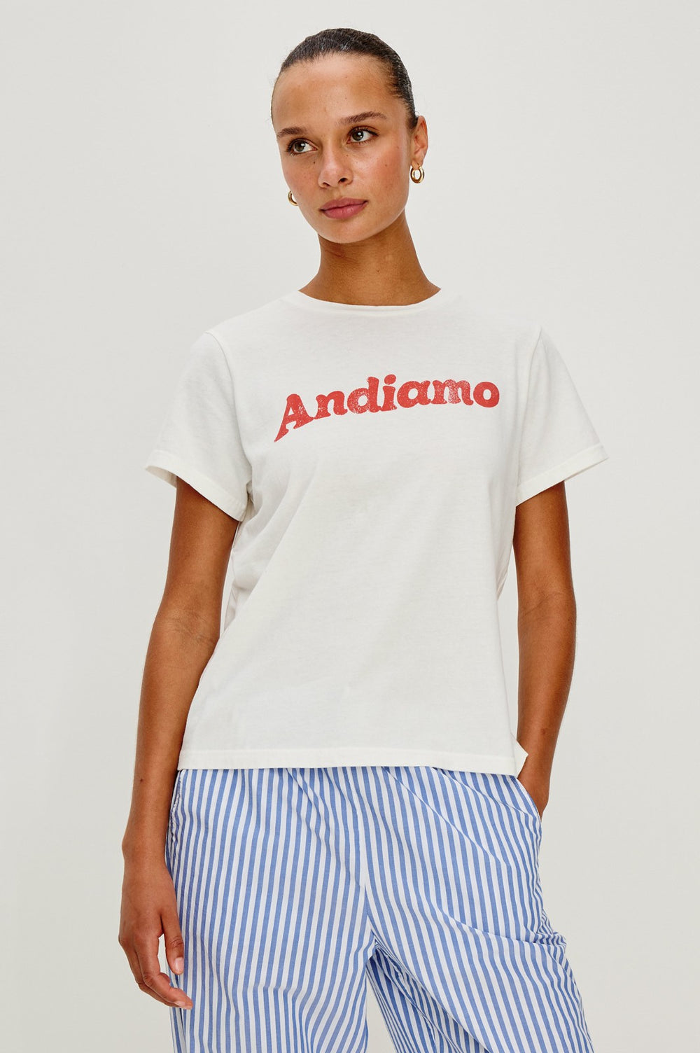 GIADZY X RAILS CLASSIC CREW NECK T-SHIRT - ANDIAMO| Rails US
