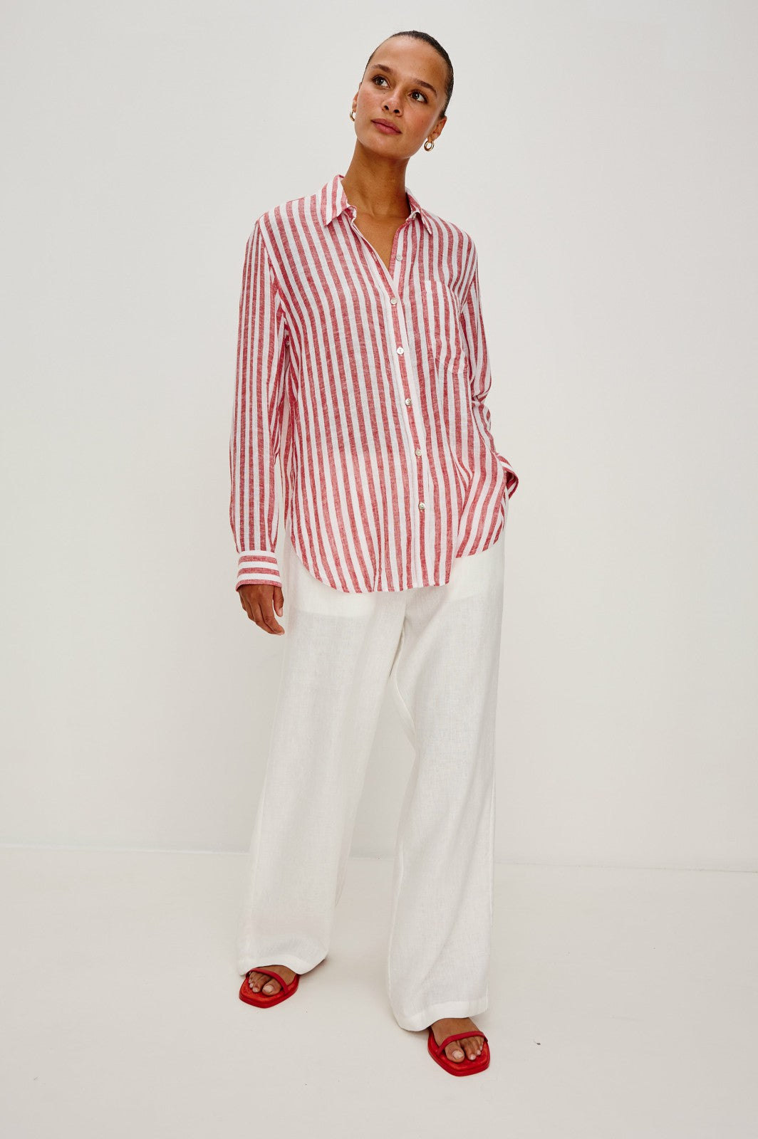 GIADZY X RAILS GIADA SHIRT  - RAVELLO STRIPE| Rails for sale