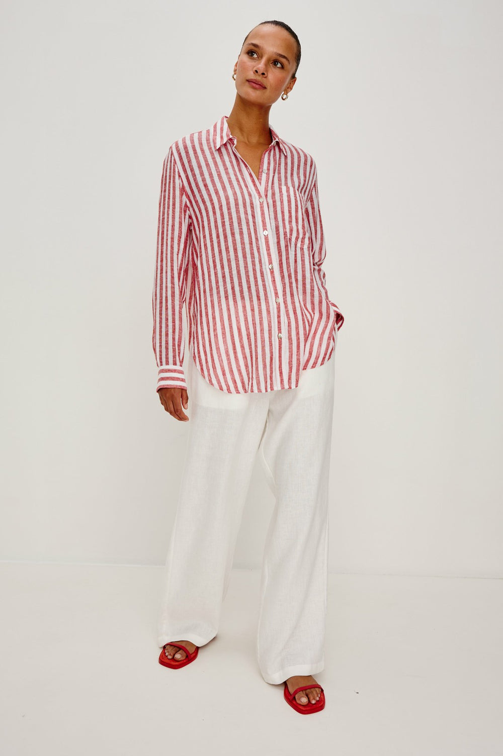 GIADZY X RAILS GIADA SHIRT  - RAVELLO STRIPE| Rails for sale