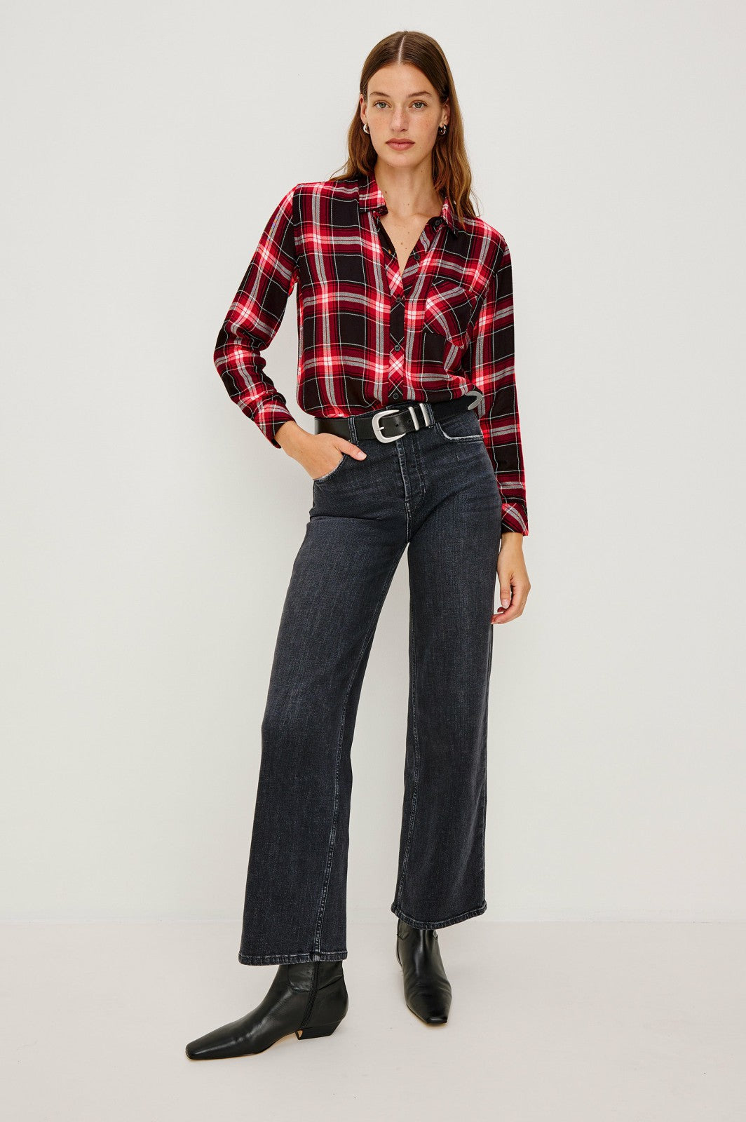 HUNTER SHIRT - BLACK CANDY WHITE| Rails near me