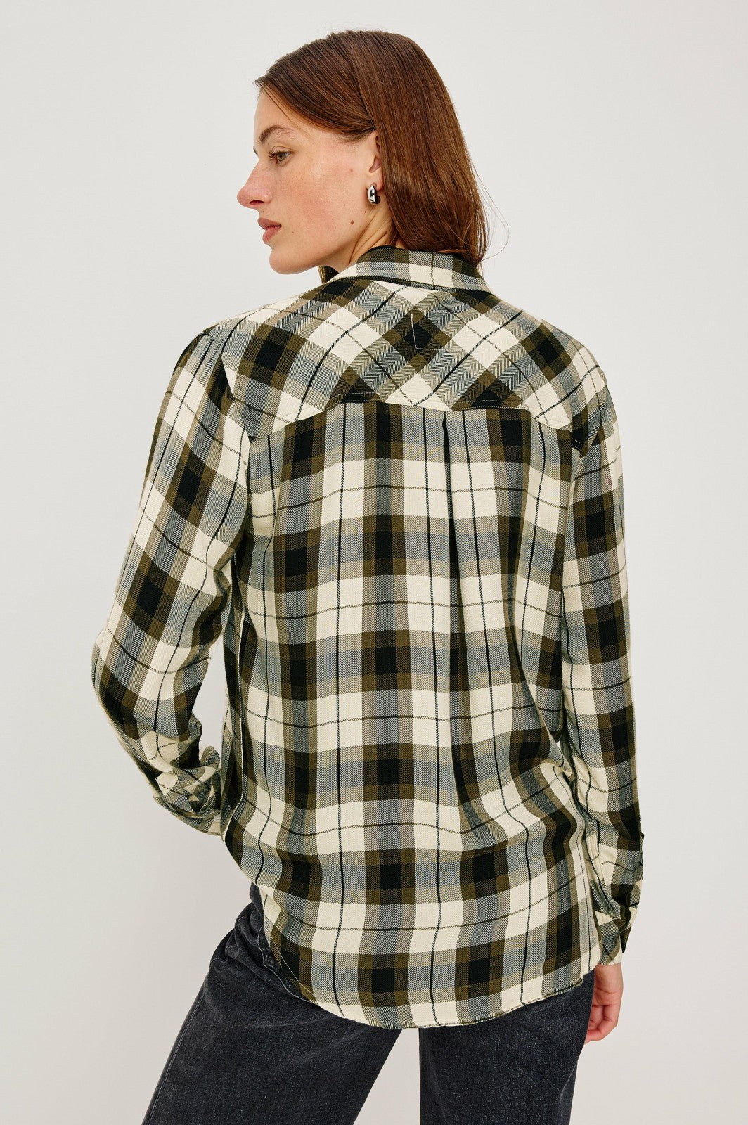 HUNTER SHIRT - IVORY OLIVE ASH| Rails outlet